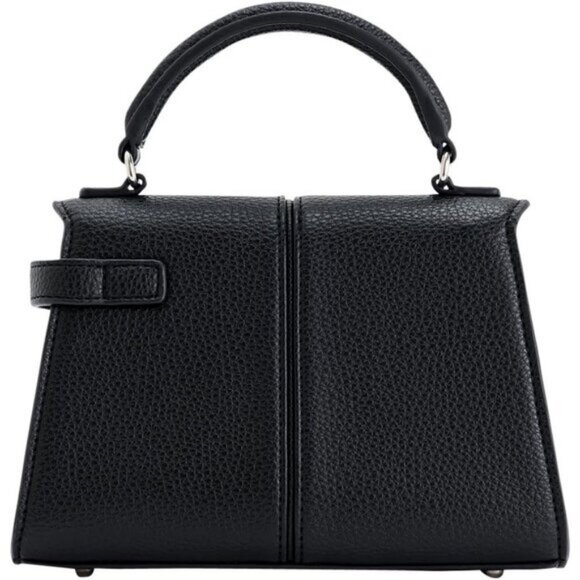 🆕Jw Pei Women Black Vegan Leather Imported Elegant Sustainable Top Handle Bag - Picture 9 of 10